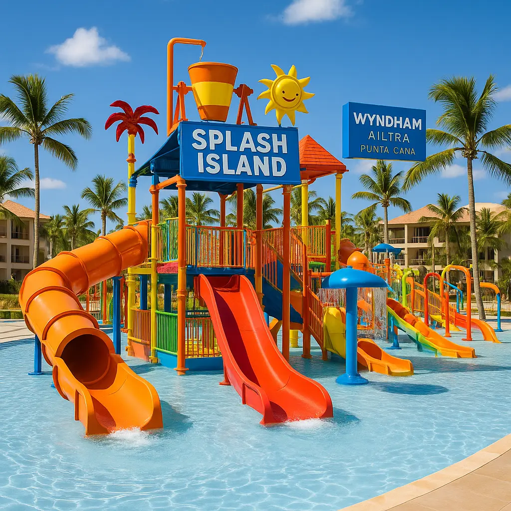 Wyndham Alltra Punta Cana אָפּענס שפּריצן אינזל - ניו וואַטערפּאַרק בוסץ משפּ...